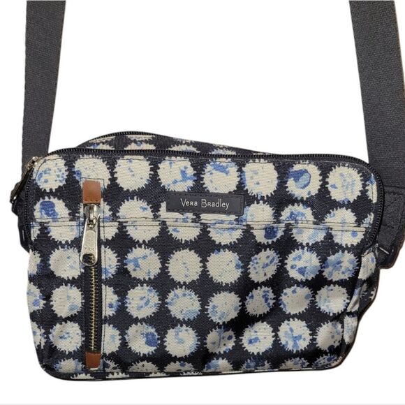 Vera Bradley Splash Dot Lighten Up On The Horizon Crossbody Bag - Picture 1 of 13